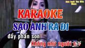 Sao Anh Ra Đi - Karaoke - Beat Ca Sĩ Minh Tuyết