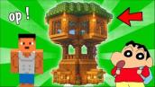 SHINCHAN Made An ULTIMATE MODERN Treehouse In Minecraft
