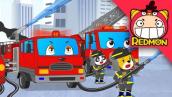 Fire truck song | Vehicle song | Nursery rhymes | Kids Songs | fire engine | for toddlers | REDMON