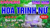 Hoa Trinh Nữ Karaoke Nhạc Sống Tone Nam ( Phối Mới ) - Karaoke Mai Phạm
