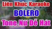 Liên Khúc Karaoke Bolero Tone Nữ - Liên Khúc Karaoke Nhạc Sống Vip 2022 - Tone Nữ Nhiều Bài Hay