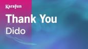 Thank You - Dido | Karaoke Version | KaraFun