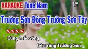Trường Sơn Đông Trường Sơn Tây Karaoke Cha Cha Cha Tone Nam | Karaoke Nhạc Sống Thanh Ngân