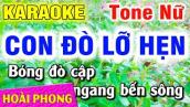 Karaoke Con Đò Lỡ Hẹn Nhạc Sống Tone Nữ 2022 | Hoài Phong Organ