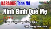 Ninh Bình Quê Mẹ Karaoke Tone NỮ - Karaoke Nhạc Sống Thanh Ngân