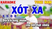 Karaoke Xót Xa Tone Nam | Nhạc Sống Beat Hay Dễ Hát 2021 | Karaoke Thanh Hải