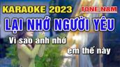 LẠI NHỚ NGƯỜI YÊU Karaoke Nhạc Sống Tone Nam I Beat Mới 2023 I Karaoke Lâm Hiền