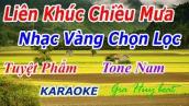 karaoke -Liên Khúc Chiều Mưa -- tone nam - gia huy beat- Liên Khúc Nhạc Vàng - karaoke- Hai Mùa Mưa