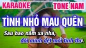 Karaoke Tình Nhỏ Mau Quên Tone Nam Nhạc Sống (Cha Cha Cha) | Mai Thảo Organ