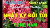 Karaoke Nhật Ký Đời Tôi Tone Nam Bolero Gõ Bo | Trương Văn Điệp