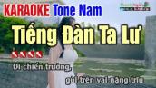 Tiếng Đàn Ta Lư Karaoke | Tone Nam Dễ Hát - Karaoke Nhạc Sống Thanh Ngân