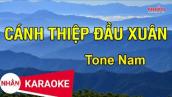 Karaoke Cánh Thiệp Đầu Xuân Tone Nam | Nhan KTV