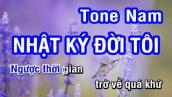 Nhật Ký Đời Tôi (Karaoke Beat) - Tone Nam | Nhan KTV