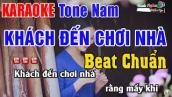 Khách Đến Chơi Nhà Karaoke Tone Nam 2023 | Nhạc Sống Thanh Ngân