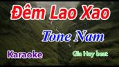 Đêm Lao Xao - Karaoke - Tone Nam - Nhạc Sống - gia huy beat