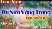 Ru Nửa Vầng Trăng Karaoke Nhạc Sống Tone Nam ( F#m ) - Tình Trần Organ
