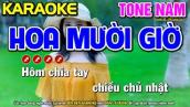 Hoa Mười Giờ Karaoke Nhạc Sống Tone Nam - Bến Hẹn Karaoke