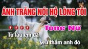 Ánh Trăng Nói Hộ Lòng Tôi Karaoke - Tone Nữ | Nhạc Sống Nguyễn Linh