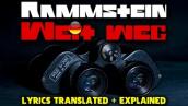 RAMMSTEIN WEIT WEG - SONG / MEANING EXPLAINED 🔥 English translation + learn German with lyrics