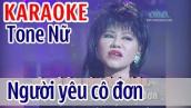 Người Yêu Cô Đơn KARAOKE - Sơn Tuyền | Tone Nữ | Asia Karaoke Beat Chuẩn