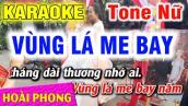 Karaoke Vùng Lá Me Bay Nhạc Sống Tone Nữ Mới | Hoài Phong Organ