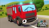 Hear The Fire Truck Song | Nursery Rhymes \u0026 Kids Songs | Gecko