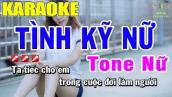 Karaoke Tình Kỹ Nữ Tone Nữ Nhạc Sống | Trọng Hiếu