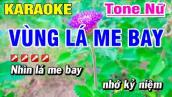 Vùng Lá Me Bay Nhạc Sống Karaoke Tone Nữ Beat Hay | Hoài Phong Organ