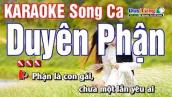 Karaoke || Duyên Phận - Song Ca || Nhạc Sống Duy Tùng
