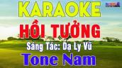 Hồi Tưởng Karaoke Tone Nam Nhạc Sống Rumba || Karaoke Đại Nghiệp