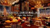 Winter Christmas Coffee Shop Bookstore Ambience🎄Relaxing Sweet Christmas Jazz Music \u0026Fireplace Sound