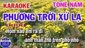 Karaoke Phương Trời Xứ Lạ || Nhạc Sống Tone Nam Karaoke Tuấn Cò