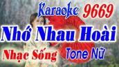 Karaoke Nhạc Sống | Nhớ Nhau Hoài | Tone nữ | Keyboard Long Ẩn