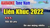 Liên Khúc Karaoke 2022 Tone Nam | Tuyển Chọn Những Bài Hát Hay Nhất 2022 - Nhạc Sống Thanh Ngân
