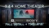 Incredible 9.4.4 JBL Synthesis Home Theater Install Timelapse | Dolby Atmos w/ Sony 715ES