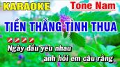 Karaoke Tiền Thắng Tình Thua Tone Nam Nhạc Sống (Beat Hay) Hoài Phong Organ