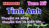 Karaoke - Tình Anh - Tone Nữ - Nhạc Sống - gia huy beat
