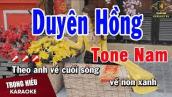 Karaoke Duyên Hồng Tone Nam Nhạc Sống | Trọng Hiếu