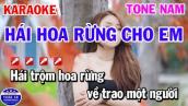 Karaoke Hái Hoa Rừng Cho Em Tone Nam Bm Nhạc Sống Rumba