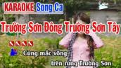 Karaoke Song Ca Trường Sơn Đông Trường Sơn Tây - Beat Cha Cha Hay Nhất | Nhạc Sống Thanh Ngân