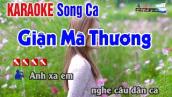 Giận Mà Thương Karaoke Song Ca Cha Cha Hay Nhất | Nhạc Sống Thanh Ngân