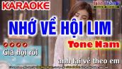 Nhớ Về Hội Lim Karaoke Nhạc Sống Tone Nam - Tình Trần Organ