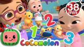 Numbers Song with Little Chicks + More Nursery Rhymes \u0026 Kids Songs - CoComelon