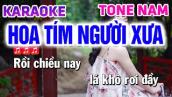 Hoa Tím Người Xưa Karaoke Tone Nam Trữ Tình ( Cm ) Nhạc Sống Tú Anh Đặc Biệt