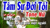 Tâm Sự Đời Tôi Karaoke Nhạc Sống Tone Nữ ( Sol # Thứ ) -  Karaoke Huỳnh Anh