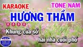 Karaoke Hương Thầm Tone Nam Nhạc Sống