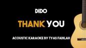 Dido - Thank You (Acoustic Guitar Karaoke Version)