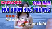 Nỗi Buồn Hoa Phượng Karaoke Nhạc Sống Tone Nam ( PHỐI MỚI ) - Tình Trần Organ