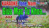 Karaoke || Giữa Mạc Tư Khoa - Tone Nam 2022 || Nhạc Sống Duy Tùng