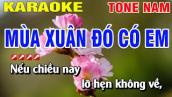 Karaoke Mùa Xuân Đó Có Em Tone Nam Nhạc Sống | Nguyễn Linh